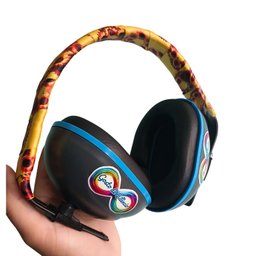 Abafador de Barulho Infantil para Autistas Proteção 18 Db Yellow - 4