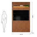Ver imagem 4 de Painel para Tv até 60 Polegadas Ripado com Led Dj Móveis Trento 143 Freijó