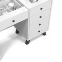 Ver imagem 4 de Penteadeira Camarim Luna Malbec/off White com Banqueta - Móveis Luapa
