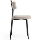 Ver imagem 6 de Cadeira Decorativa Estofada Para Sala De Jantar Barcelona L02 Bouclê Creme - Lyam Decor