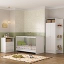 Ver imagem 3 de Jogo de Quarto Infantil Trevalla Móveis Pom Pom com Colchão Incluso Branco