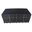 Ver imagem 3 de Palete Estrado Plástico Preto Pallet 25X50X2,5Cm 6 Unidades