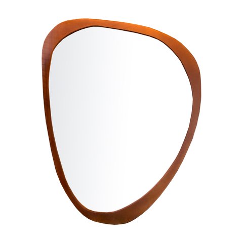 Espelho Emoldurado Gringa Freijó P 84x64cm Orgânico