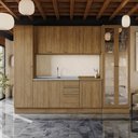 Ver imagem 1 de Cozinha Modulada Celeste Kappesberg 100% Mdf Nogueira 300cm