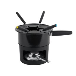 Aparelho de Fondue Viena 8 Peças com Queimador Forma Preto - 2