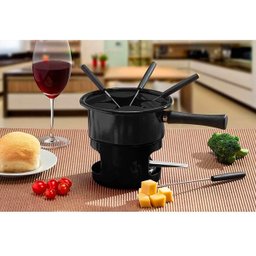 Aparelho de Fondue Viena 8 Peças com Queimador Forma Preto - 3
