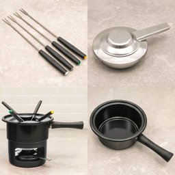 Aparelho de Fondue Viena 8 Peças com Queimador Forma Preto - 4