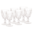 Ver imagem 1 de Cj 6 Taças de Vidro Para Água Diamond Transparente 325ml Lyor