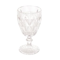 Cj 6 Taças de Vidro Para Água Diamond Transparente 325ml Lyor - 2