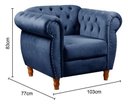 Ver imagem 5 de Sofá Nobreza Poltrona Chesterfield Vintage Retrô Clássico