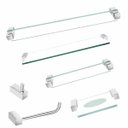 Ver imagem 5 de Kit Acessórios de Banheiro Vidro Cristal 6 Peças Incolor Classic