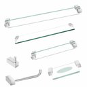 Ver imagem 3 de Kit Acessórios de Banheiro Vidro Cristal 6 Peças Incolor Classic
