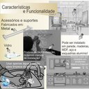 Ver imagem 2 de Kit Acessórios de Banheiro Vidro Cristal 6 Peças Incolor Classic