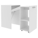 Ver imagem 6 de Escrivaninha Multiuso Retratil 2 Nicho Me4170 Branco Tecno Mobili