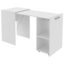 Ver imagem 1 de Escrivaninha Multiuso Retratil 2 Nicho Me4170 Branco Tecno Mobili