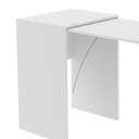 Ver imagem 7 de Escrivaninha Multiuso Retratil 2 Nicho Me4170 Branco Tecno Mobili