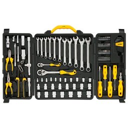 Kit de Ferramentas Vonder 110 Peças em Aço Cromo Vanádio com Maleta Preta - Dismatal 3599110104 - 1