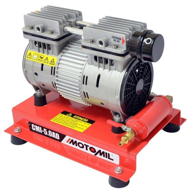 Compressor de Ar Direto 5 Pés 50 Litros Monofásico 4 Polos Isento de Óleo-Motomil-CMI50/Ad - 5
