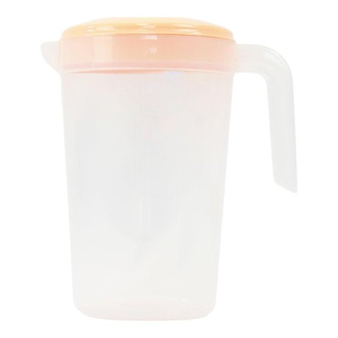 Jarra Plástica 3,5 Litros Transparente com Tampa Amarela