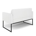 Ver imagem 5 de Sofá Namoradeira com 2 Poltronas Base Industrial Preto Marisa Corino