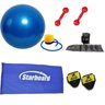 Kit Bola Suíça para Pilates, Colchonete, Tornozeleira e Par de Halteres - 1