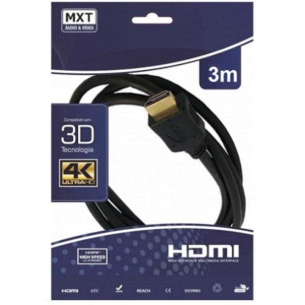 Cabo HDMI 1.4 4K Ultra Hd 3D sem Filtro 3 Metros - 5