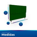 Ver imagem 6 de Cabeceira Estofada Moderna e Elegante para Cama de Casal 140 Eros Suede