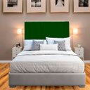 Ver imagem 3 de Cabeceira Estofada Moderna e Elegante para Cama de Casal 140 Eros Suede