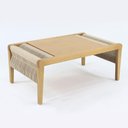 Ver imagem 2 de Mesa de Centro Cíntia Nacional Móveis 90 Cm (largura) Corda Náutica Areia Tampo Mdf Amêndoa