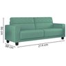 Sofa 3 Lugares 214 cm Greco Veludo SL 946 Moll - 4