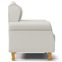 Ver imagem 6 de Kit 02 Poltronas de Amamentação e Descanso Pés Madeira Lucy P04 Linho Off White - Mpozenato