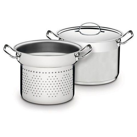 Jogo cozi-pasta aço inox com fundo triplo 2 pç. Ø 20cm PROFESSIONAL - TRAMONTINA