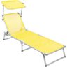 Cadeira Espreguiçadeira Buzios Alumínio Textil Amarela Bel Fix - 1