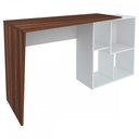 Ver imagem 3 de Mesa Escrivaninha Urban II Ipê/Branco - Artany Móveis