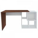 Ver imagem 4 de Mesa Escrivaninha Urban II Ipê/Branco - Artany Móveis