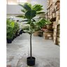 Planta Artificial Permanente Fícus Elástica Grande Decoração Sala 135cm - 6