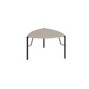 Ver imagem 1 de Mesa Lateral Bend MDF Metal 54cm Grigio com Preto Casa Lar Shop
