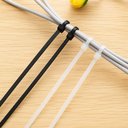 Ver imagem 5 de 100 Abraçadeira Preta Nylon 4,8x400mm Fita Hellermann Plástica Enforca Gato Resistentes e Duráveis