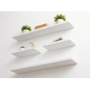 Ver imagem 3 de Kit 4 Prateleiras Branca Parede Suporte Invisível 2x 40x20 2x 60x20