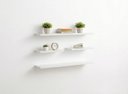 Ver imagem 1 de Kit 4 Prateleiras Branca Parede Suporte Invisível 2x 40x20 2x 60x20