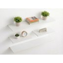 Ver imagem 2 de Kit 4 Prateleiras Branca Parede Suporte Invisível 2x 40x20 2x 60x20