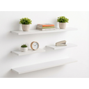 Ver imagem 4 de Kit 4 Prateleiras Branca Parede Suporte Invisível 2x 40x20 2x 60x20