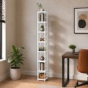 Ver imagem 2 de Estante Multiuso Organizador Livreiro Estilo Industrial 180x40 Branco Total
