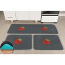 Ver imagem 1 de Kit de Cozinha Premium 3 Peças Morango Cinza
