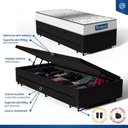 Ver imagem 4 de Cama Box Baú com Colchão de Molas Ensacadas Double Face Essence Probel + Auxiliar Solteiro 88cm