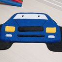 Ver imagem 2 de Tapete Infantil para Quarto de Menino Formato Jipe Azul