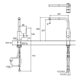 Misturador Monocomando Kohler Cozinha Aleo com Bica Removível 99175br-4-cp - 5