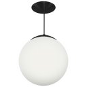 Ver imagem 3 de Lustre Pendente Orby Bola Globo Grande 23 cm Preto