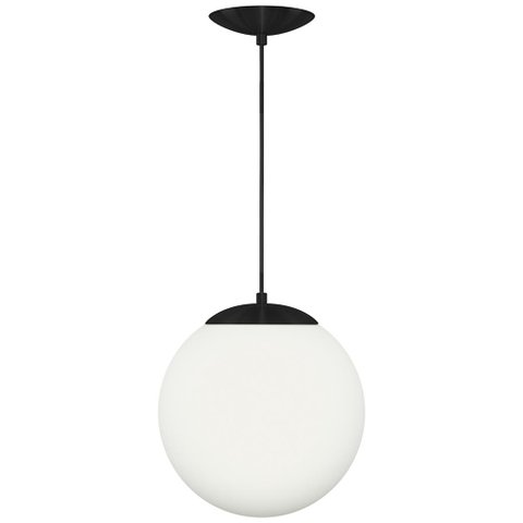 Lustre Pendente Orby Bola Globo Grande 23 cm Preto