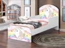 Ver imagem 2 de Mini Cama Juvenil Infantil Adesivada C/ Colchão Juvenil Pelmex - Unicornio